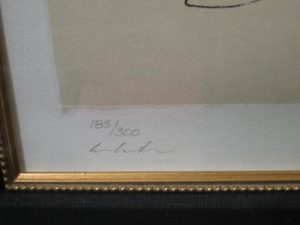 Lithograph #183 of 300 from the Bag I Collection