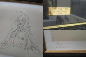 John and Yoko, 1969 lithograph
