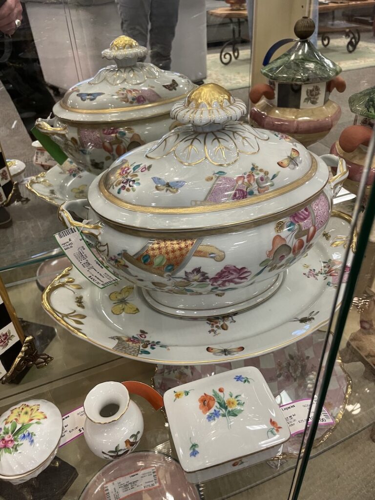 Hand-painted porcelain tureens
